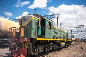 Trans-Siberian railway in khabarovsk, Russia, Eur