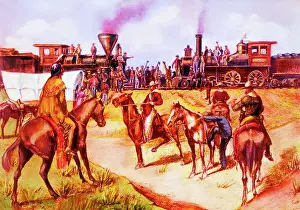 Ceremony Prints: Transcontinental R.R.;Drive Last Spike