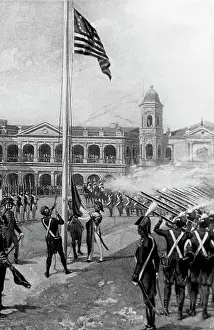 Public Square Prints: Transfer of Louisiana to United States