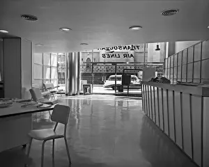Airline Prints: Transocean Air lines Office In NYC