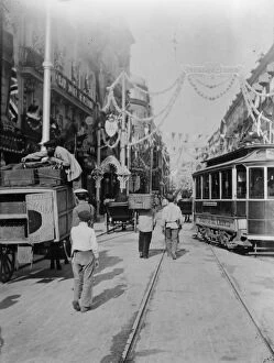 Horse-drawn Trams (Horsecars) Collection: Transport In Madrid