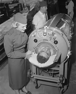 Transport of Patient in Iron Lung