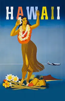 Arc0010216 Prints: Travel Poster For Hawaii