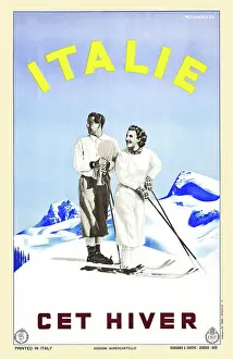 Arc0010216 Prints: Travel Poster, Italie Cet Hiver