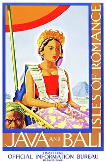 Arc0010216 Prints: Travel Poster, Java And Bali, Isles Of Romance