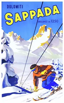 Arc0010216 Prints: Travel Poster For Sappada