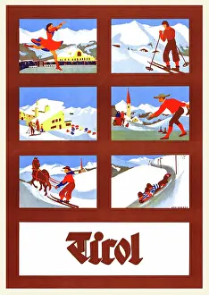Arc0010216 Prints: Travel Poster For Tirol