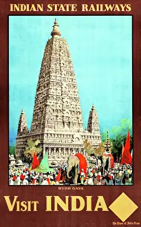 Arc0010216 Prints: Travel Poster, Visit India