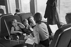 Rail Transport Prints: Travelling Family