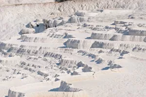 Images Dated 14th July 2012: Travertine terraces at Pamukkale, Turkey