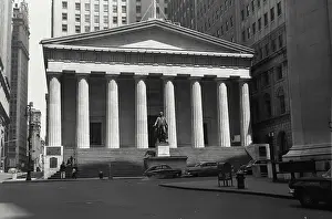 Site Prints: Treasury building in Wall Street New York City