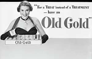 Strapless Prints: For a Treat instead of a Treatment - have an Old Gold Advertisement