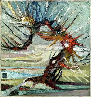 Expressionism Prints: A Tree, early 20th century(?). Artist: Otto Mueller
