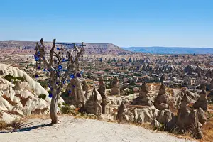 Tree and evil eye amulet in Cappadocia Turkey