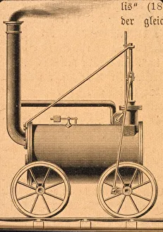 Engravings Gallery: Trevithick Locomotive of 1804