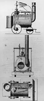 1825 Prints: Trevithicks Engine