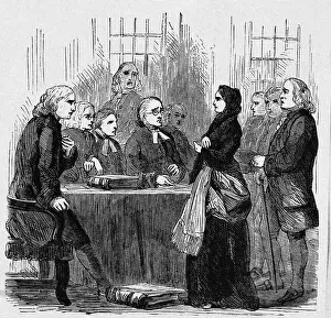 Trial Prints: Trial Of Anne Hutchinson Before Court