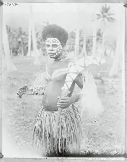 New Hebrides Prints: Tribal Dancer from Island