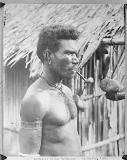 New Hebrides Prints: Tribal Man from Island