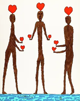 Frontal Prints: 'Tribute to Giacometti (Omaggio a Giacometti)