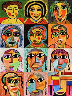 Composition Prints: 'Tribute to Jawlensky (Omaggio a Jawlensky)
