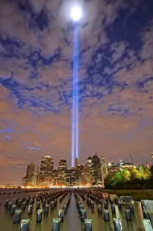 World Trade Centre, New York Collection: Tribute in lights