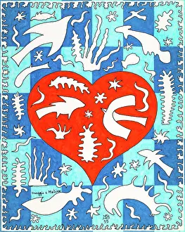Composition Prints: 'Tribute to Matisse (Omaggio a Matisse)