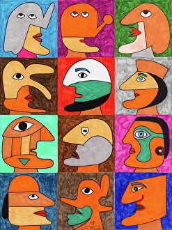 Mouth Prints: 'Tribute to Victor Brauner (Omaggio a Victor Brauner)