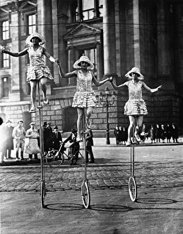 Unicycle Prints: Trick Cyclists