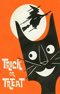 Treats Prints: Trick or Treat - Cat Smile