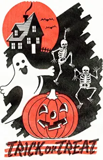 Skeleton Prints: Trick or Treat - Dead Party