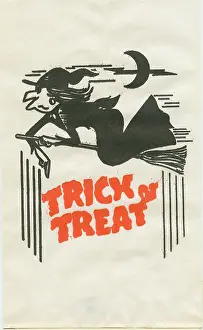 Treat Prints: Trick or Treat - Flying Witch