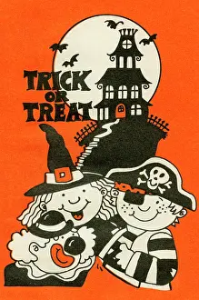 Treats Prints: Trick or Treat - Haunted Home