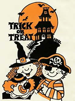 Treats Prints: Trick or Treat - Kids in Costume
