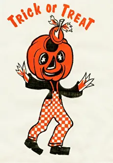 Treats Prints: Trick or Treat - Peter Pumpkinhead