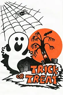 Treats Prints: Trick or Treat - Scary Tree