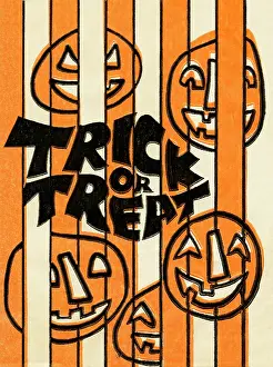 Treats Prints: Trick or Treat - Stripes