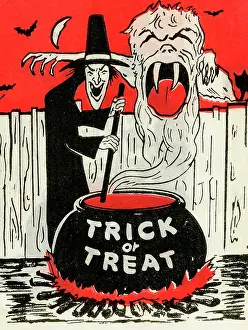 Treats Prints: Trick or Treat - Witch Summoning