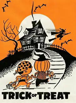 Treats Prints: Trick or Treat - Witch's House