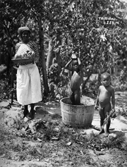 Topical Press Agency Collection: Trinidad Bath Day