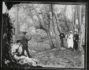 Georgia Prints: Trio Posing for Outdoor Photograph