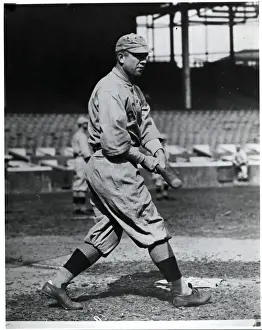 Great Prints: Tris Speaker Swings Bat Full Length