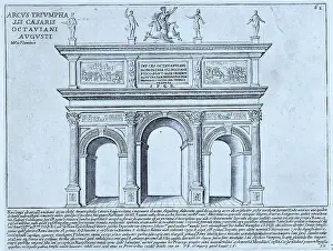 Cash Prints: Triumphal arch of Augustus. There may have been two triumphal arches of Augustus