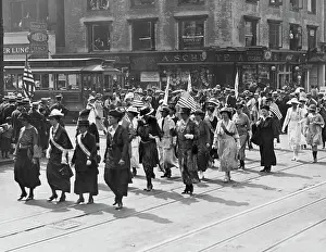 Triumphant Votes For Women Suffrage Parade