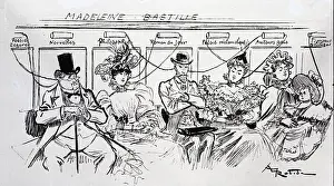 Trolley Prints: Trolley Passengers Listening To Radio