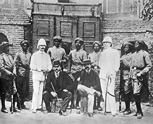 Cairo Prints: Troop Recruits Posing With German Officers