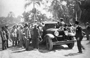 Assassination Prints: Troops Put Assassins Under Arrest in Car