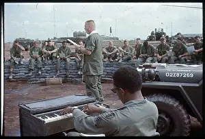 Cu Chi Prints: Troops Conduct Christmas Ceremony