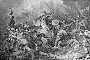 Hastings Prints: Troops Engaging in Battle