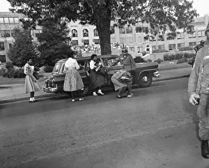 101st Airborne Division Prints: Troops Escorting Girls to School